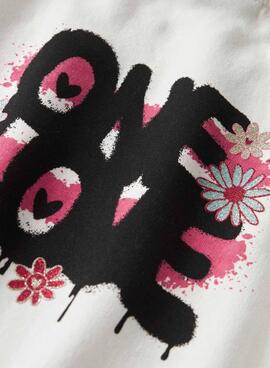 Sudadera Name It Kory blanco para niña