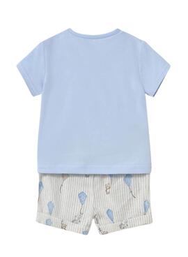 Conjunto Mayoral pantalón corto azul para niño