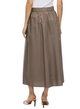 Falda Vila Sophie tostado para mujer