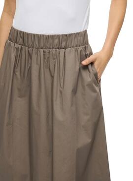 Falda Vila Sophie tostado para mujer