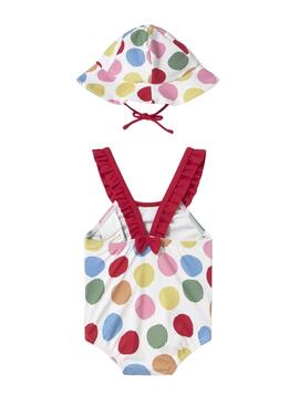 Bañador y gorro Mayoral multicolor para bebé niña