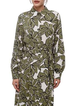 Vestido Vila Mara verde para mujer