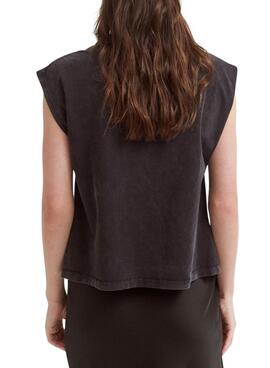 Camiseta Vila Vipetone negro para mujer