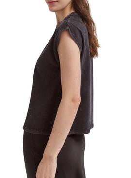 Camiseta Vila Vipetone negro para mujer