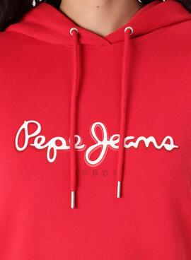 Sudadera Pepe Jeans Maddy rojo para mujer