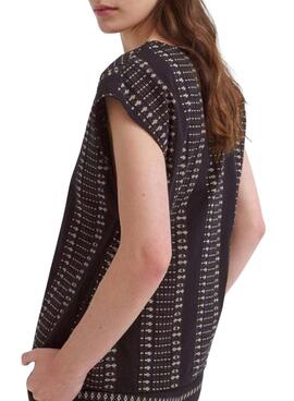 Top Vila Savila negro para mujer