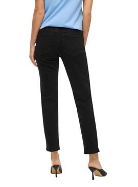 Pantalón vaquero Vila Vialice negro para mujer