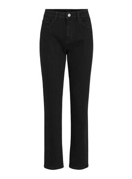 Pantalón vaquero Vila Vialice negro para mujer