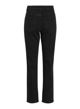 Pantalón vaquero Vila Vialice negro para mujer