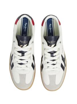 Zapatillas Pepe Jeans de piel blanco para hombre
