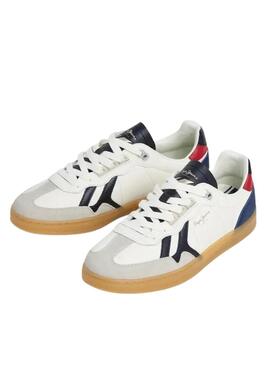 Zapatillas Pepe Jeans de piel blanco para hombre