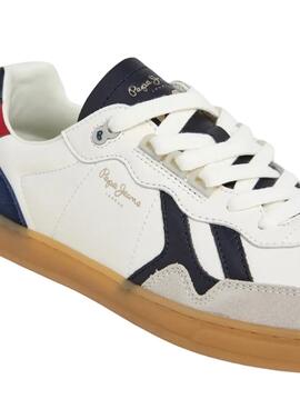 Zapatillas Pepe Jeans de piel blanco para hombre