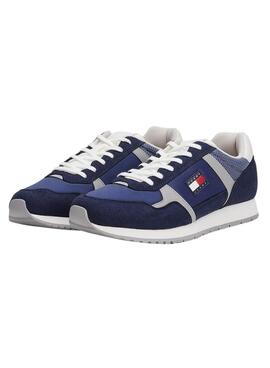Zapatillas Tommy Jeans Runner Casual azul para hombre