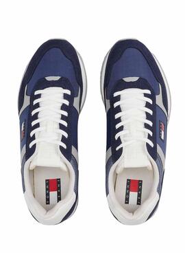 Zapatillas Tommy Jeans Runner Casual azul para hombre