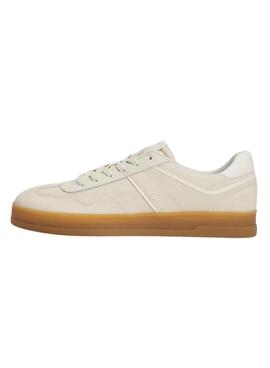 Zapatillas Tommy Jeans Greenwich textil beige para mujer
