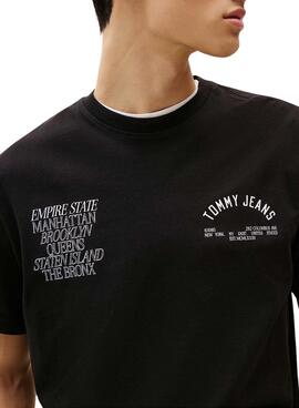 Camiseta Tommy Jeans New York negro para hombre