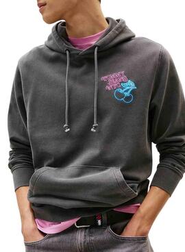 Sudadera Tommy Jeans Novelty gris para hombre