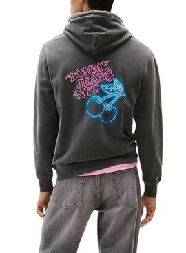Sudadera Tommy Jeans Novelty gris para hombre