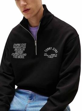 Sudadera Tommy Jeans New York negro para hombre