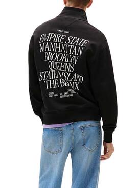 Sudadera Tommy Jeans New York negro para hombre