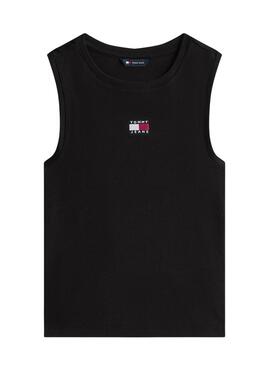 Camiseta Tommy Jeans Tank top negro para mujer