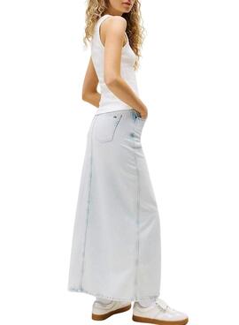 Camiseta Tommy Jeans Gradient blanco para mujer