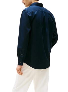 Camisa Tommy Hilfiger Core Flex azul marino para hombre