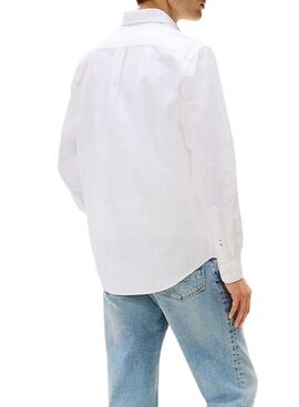 Camisa Tommy Hilfiger Solid Heritage Oxford blanco para hombre