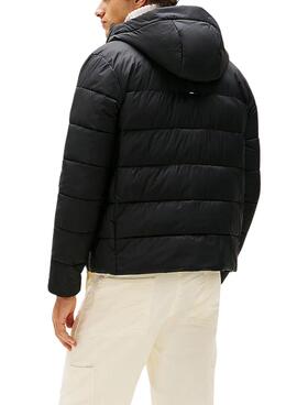 Chaqueta Tommy Hilfiger Mid Weight Hooded negro para hombre