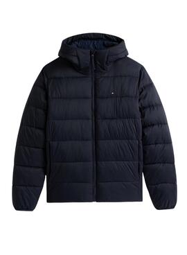 Chaqueta Tommy Hilfiger Mid Weight Hooded azul marino para hombre