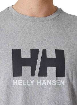 Camiseta Helly Hansen Logo gris para hombre