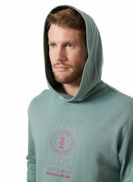 Sudadera Helly Hansen Core turquesa para hombre