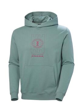 Sudadera Helly Hansen Core turquesa para hombre