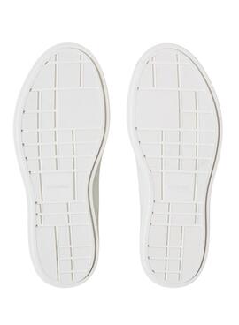 Zapatillas Calvin Klein Jeans Low Pro Cups blanco y rosa para mujer