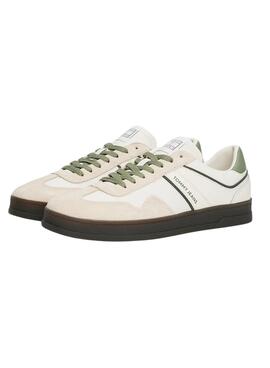 Zapatillas Tommy Jeans The Greenwich blanco y verde para hombre