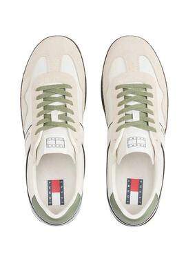 Zapatillas Tommy Jeans The Greenwich blanco y verde para hombre