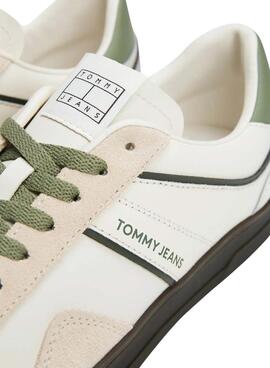 Zapatillas Tommy Jeans The Greenwich blanco y verde para hombre