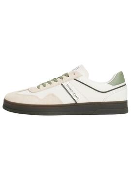 Zapatillas Tommy Jeans The Greenwich blanco y verde para hombre