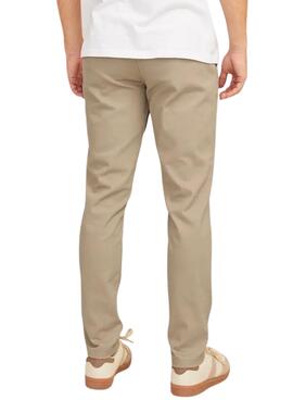 Pantalón chino Jack and Jones Marco beige para hombre