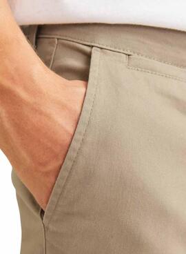 Pantalón chino Jack and Jones Marco beige para hombre
