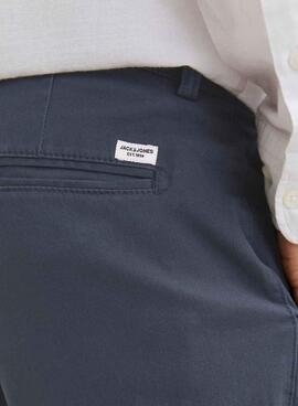 Pantalón chino Jack and Jones Marco azul marino para hombre