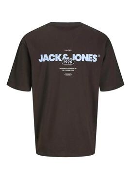 Camiseta Jack and Jones Bradley marrón para hombre
