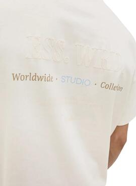 Camiseta Jack and Jones Urban beige para hombre