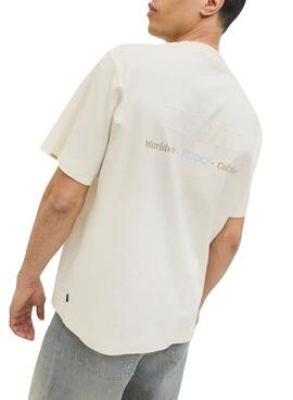 Camiseta Jack and Jones Urban beige para hombre