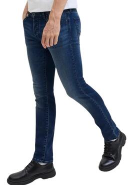 Pantalón vaquero Jack and Jones Glenn azul para hombre