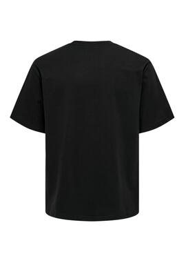 Camiseta Only and Sons Curated negro para hombre