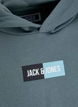 Sudadera capucha Jack and Jones Pan azul para niño