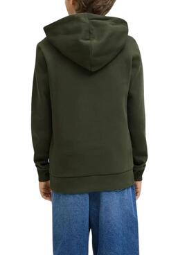 Sudadera Jack and Jones Logo verde para niño