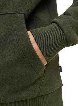 Sudadera Jack and Jones Logo verde para niño