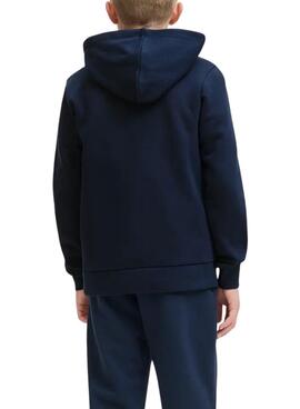 Sudadera Jack and Jones Logo azul marino para niño